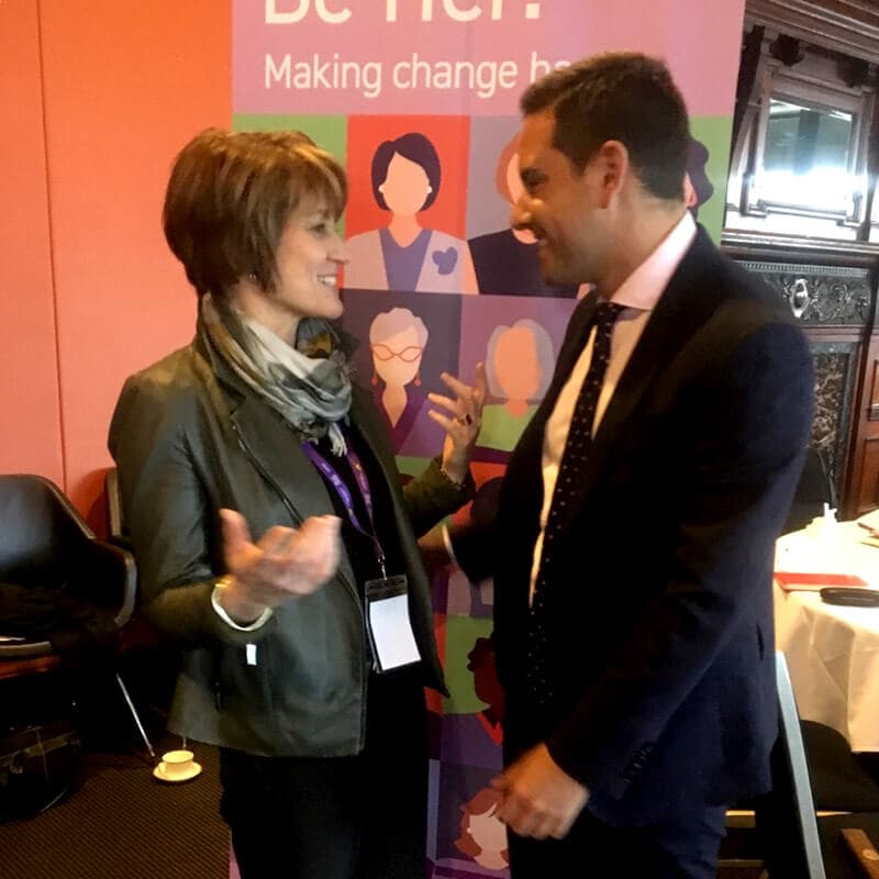 Coleen MacKinnon with Alex Greenwich, sponsor of legislation to decriminalise abortion in NSW