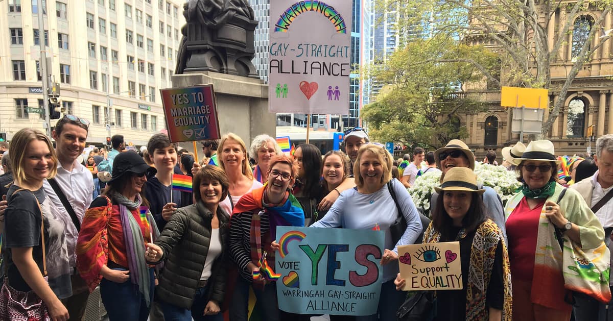 Warringah Gay-Straight Alliance supporting marriage equality